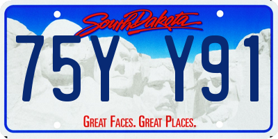 SD license plate 75YY91