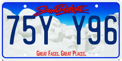 SD license plate 75YY96