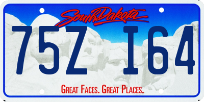 SD license plate 75ZI64