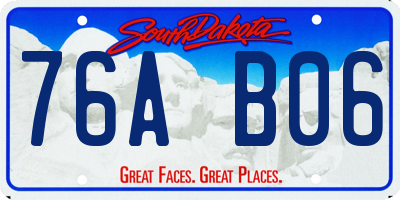 SD license plate 76AB06