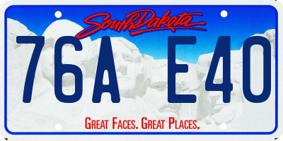 SD license plate 76AE40