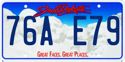 SD license plate 76AE79
