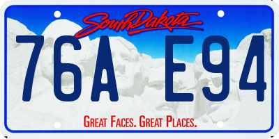 SD license plate 76AE94