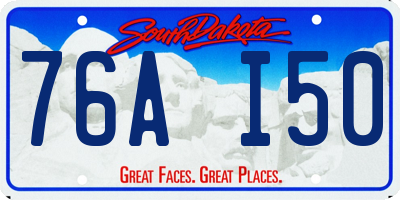 SD license plate 76AI50