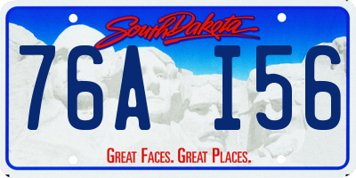 SD license plate 76AI56