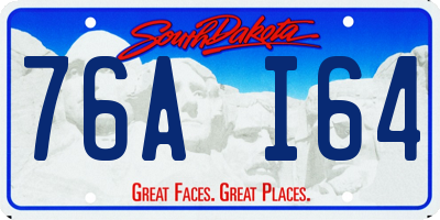 SD license plate 76AI64