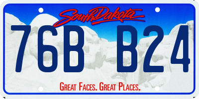 SD license plate 76BB24