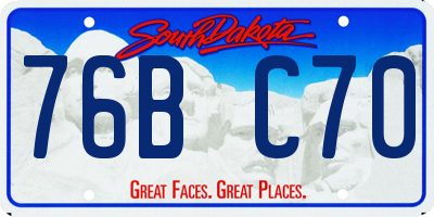 SD license plate 76BC70