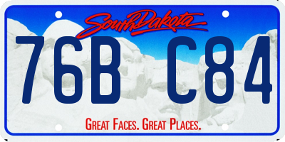SD license plate 76BC84