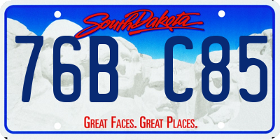SD license plate 76BC85