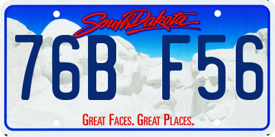 SD license plate 76BF56