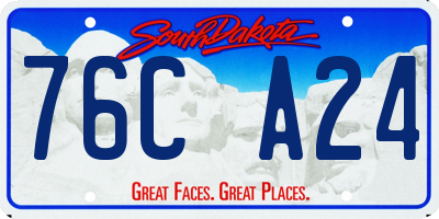 SD license plate 76CA24