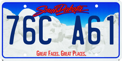 SD license plate 76CA61
