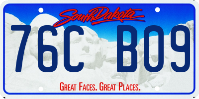 SD license plate 76CB09