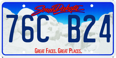 SD license plate 76CB24