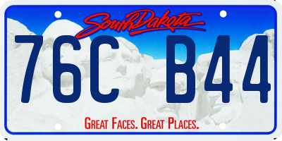 SD license plate 76CB44