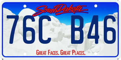 SD license plate 76CB46
