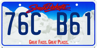 SD license plate 76CB61