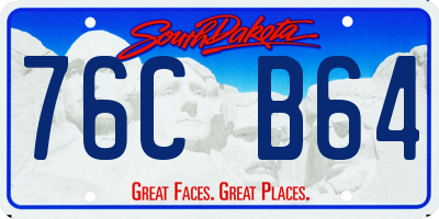 SD license plate 76CB64