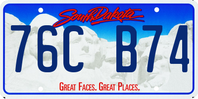 SD license plate 76CB74