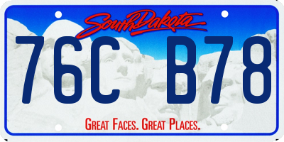 SD license plate 76CB78