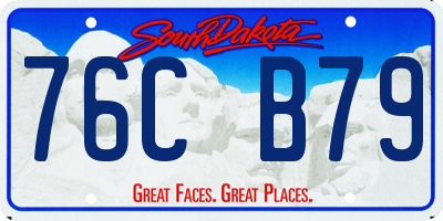 SD license plate 76CB79