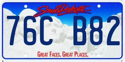 SD license plate 76CB82