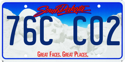 SD license plate 76CC02