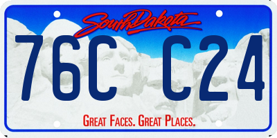 SD license plate 76CC24