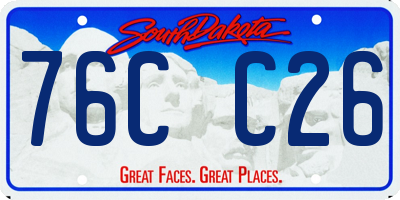 SD license plate 76CC26