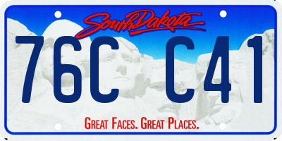 SD license plate 76CC41