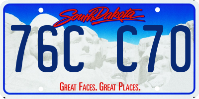 SD license plate 76CC70