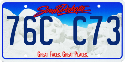 SD license plate 76CC73