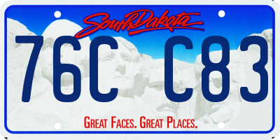 SD license plate 76CC83
