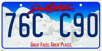 SD license plate 76CC90
