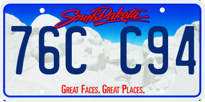 SD license plate 76CC94