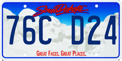 SD license plate 76CD24
