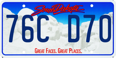 SD license plate 76CD70
