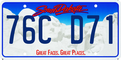 SD license plate 76CD71