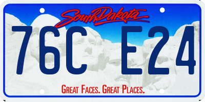 SD license plate 76CE24