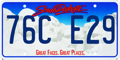 SD license plate 76CE29