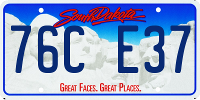 SD license plate 76CE37
