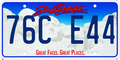 SD license plate 76CE44