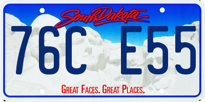 SD license plate 76CE55