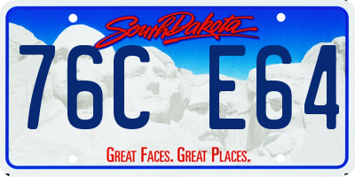 SD license plate 76CE64
