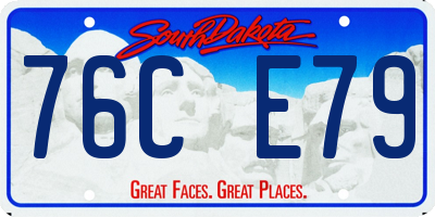 SD license plate 76CE79