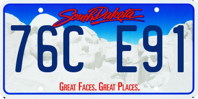 SD license plate 76CE91