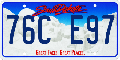 SD license plate 76CE97
