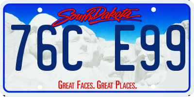 SD license plate 76CE99