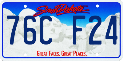 SD license plate 76CF24